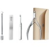 KM Home Care Nail Cleaning Cuticle Removal Tool, 4 Pieces, Silver / 케이엠 홈케어 손톱정리 큐티클 제거 도구, 4개, 실버