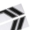 2pcs Car Side Door Sticker Waterproof Universal Sports Racing Style