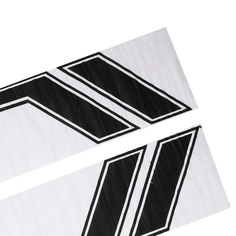 2pcs Car Side Door Sticker Waterproof Universal Sports Racing Style