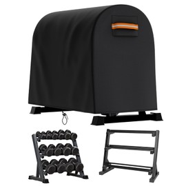 EVRBUL Dumbbell Weight Rack Cover Waterproof Dustproof Compatible with Home Gym Dumbbell Set Brackets (40” L x 25” W x 35” H)