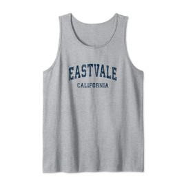 Eastvale California CA Vintage Varsity Sports Marine-Design Tank Top