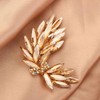 Rhinestone Cluster Brooch Pin for Women Girls Gold Plated Dainty