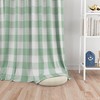 Green White Curtains for Windows Buffalo Check Plaid Gingham Pattern