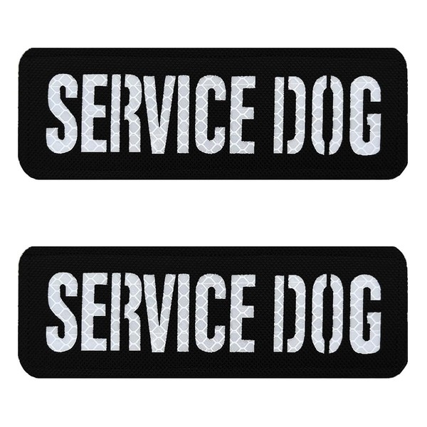 Antrix 2 Pcs ""Service Dog"" 6X2 inch IR Infrared Reflective