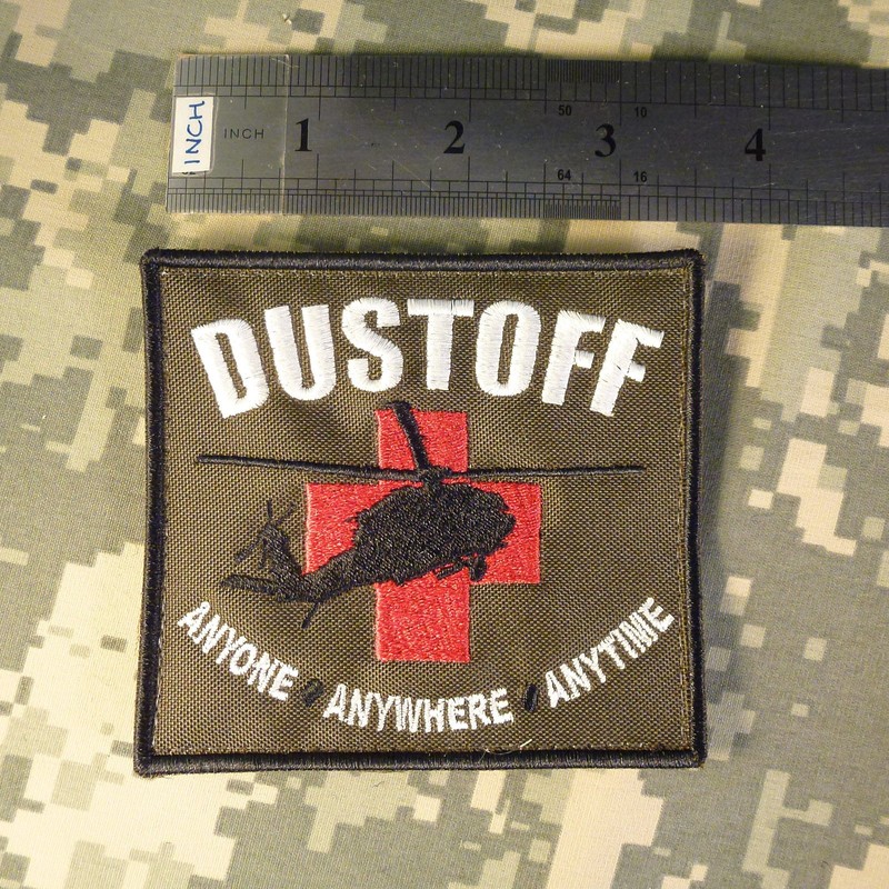 DUSTOFF US Army Ambulance CASEVAC Medical Evacuation MEDEVAC Touch Fastener
