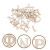 FELTECHELECTR Natural Wood Letters 2 Sets Educational Kindergarten Toy Die