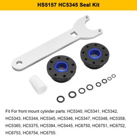 HS5157 HC5345 Seal Kit, Hydraulic Steering Seal Kit with Pin Wrench Compatible with HC5340, HC5341, HC5342, HC5343, HC5344, HC5345,HC6750, HC6751