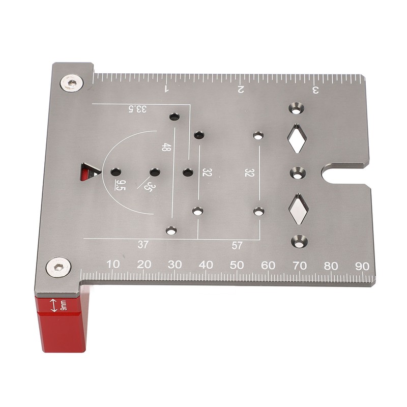 Hinge Hole Drilling Locator Aluminum Alloy Cabinet Door Hinge Mounting