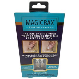 MagicBax Earring Lifters Instant Earring Lift Back Hypoallergenic New In Box