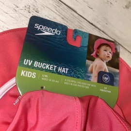 Speedo NEW Speedo Baby Bucket Swim Hat UV Sun Protection L/XL 12-24 Months Chin Strap