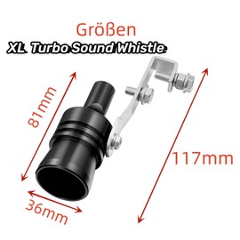 Lohill Turbo Sound Whistle, Aluminium Alloy Car Turbo Sound, Blow Off Valve Simulator Whistler, Exhaust Muffler