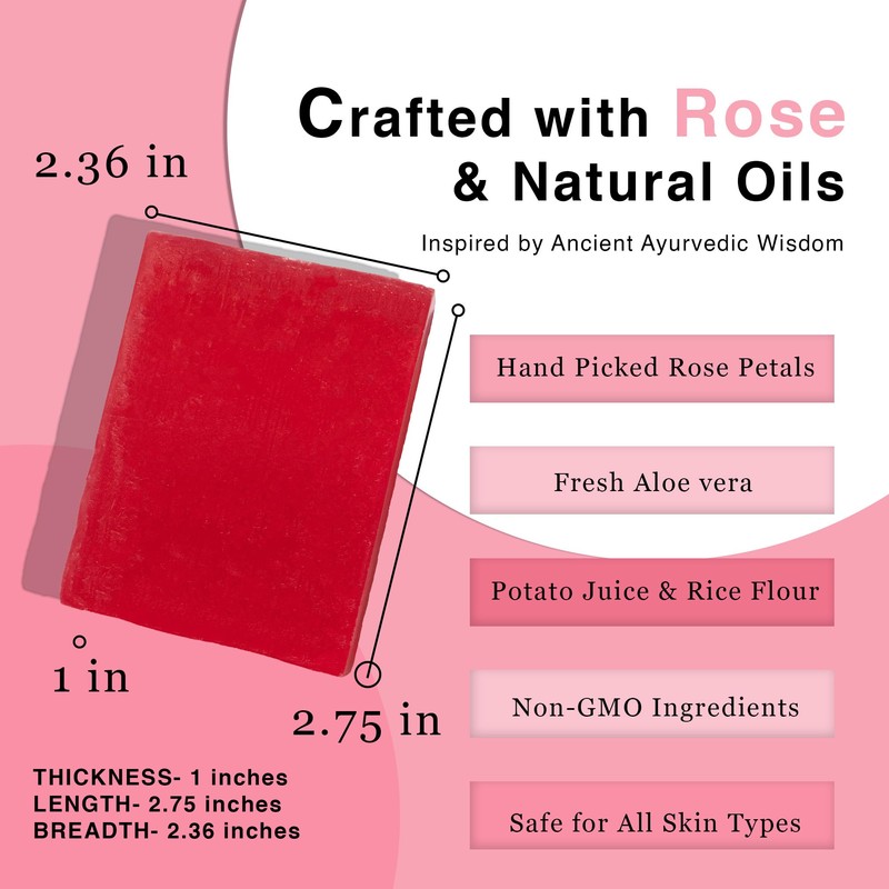 Beauty Bar Soap | Pink Rosa 1 Count for Soft
