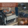 CAMPINGMOON Folding Campfire Grill Grate Open Fire Cooking Camping Portable