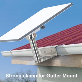 Starlink Mini Gutter Mount, 304 Stainless Steel Weatherproof Gutter Mount for Starlink Mini, Starlink Mini Accessories