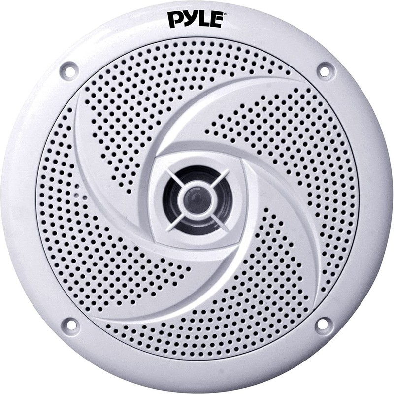 Pyle PLRMR23BTW 1-DIN Marine MP3 Radio W/White Cover, 2x 8''