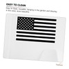 Sosoport 1pc American Flag Garden Banner Decoration Black White Stripe