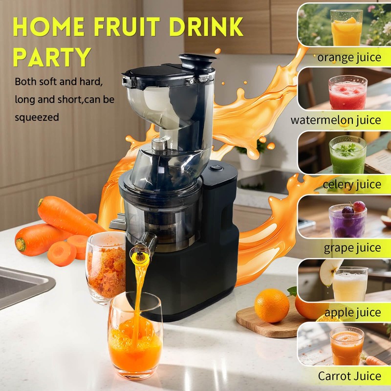 Cold Press Juicer Machines Slow Masticating High Yield Pulp separation