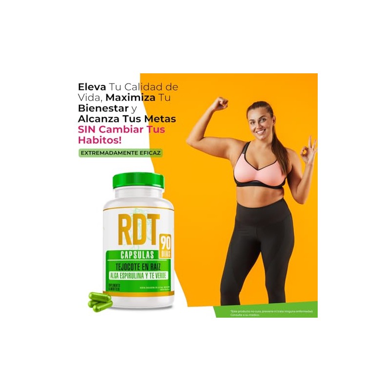 RDT Capsulas RDT Raiz + Espirulina + Te Verde (Extremadamente