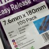 Easy Release Cable Ties 7.6 mm x 180 mm Releasable