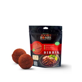 Birria Bomb | Adobo Bomb Seasoning - 2 pack | Made with About 25 Pulverized Peppers and Multiple fresh Natural Mexican Ingredients -Prepares in 3 Eazy steps -Home made recipe -Fine Selected Spices - No artificial flavors | 4 Flavors -Birria-Menudo-Pozole-Mariscos