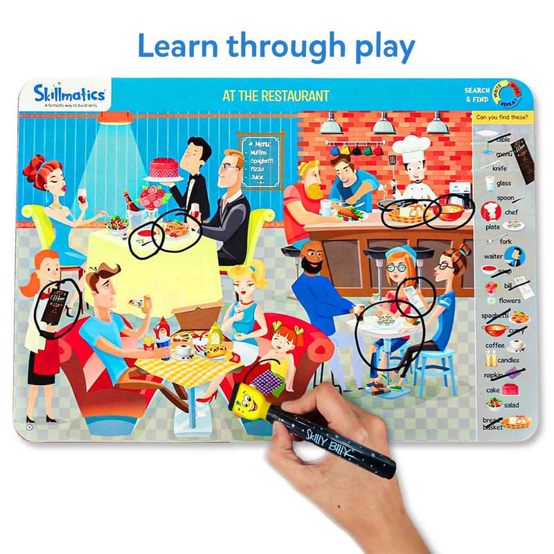 Skillmatics Search and Find Educational Game - Reusable Preschool Learning