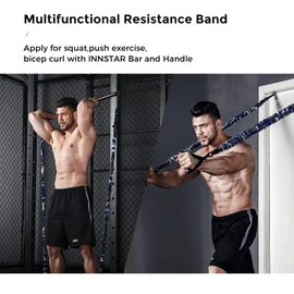 INNSTAR Resistance Bands Accessories, Door Anchor for Sling Trainer and Fitness Bands, Squat Resistance Bands, Foot Straps for Fitness, Home Gym Workout, Strength Training Accessories, Squat Bands