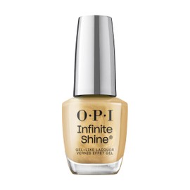 OPI Infinite Shine Long-Wear Bright Metallic Finish Sheer Gold Nail Polish, Up to 11 days of wear & Gel-Like Shine, 24/7 Carat, 0.5 fl oz