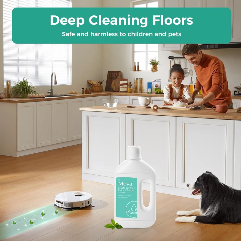 Floor Cleaning Solution for Mova Robot Vacuum and Wet Dry