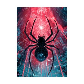 Katomula 100 MTG - Fundas para tarjetas con 100 fundas interiores, mangas con textura trasera, para tarjetas de tamaño estándar, color araña