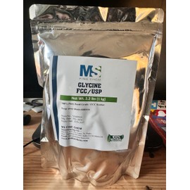 Glycine Powder - FCC/USP Glycine Supplements, Glycine 3000mg - Glycine Amino Acid, Pure & Gluten Free - 1 Kg (2.2 lb)