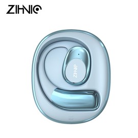 ZIHNIC S09  Earbuds With Charging Case, Bluetooth 5.4 Wireless Open-Ear Headphones,Sweat-proof Earphones With Lanyard, HIFI Sound Quality - Color: Blue