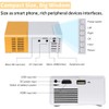 Mini Projector, Portable Phone Projector 1080P Full HD Support, Mini