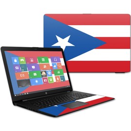 MightySkins Skin Compatible with HP 17t Laptop 17.3" (2017) - Puerto Rican Flag | Protective, Durable, and Unique Vinyl Decal wrap Cover | Easy to Apply, Remove, and Change Styles | Made in The USA