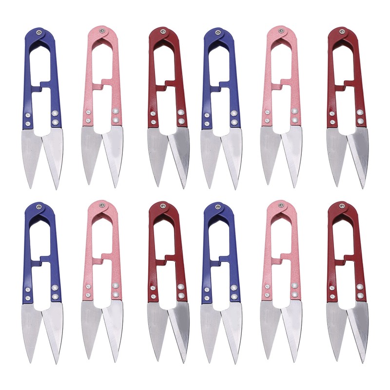 12Pcs Thread Snips Spring Action Mini Size Portable Durable Easy
