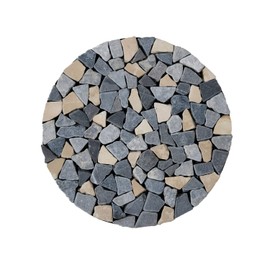 Yamazen STR-23(MX) Natural Stone Sheet, Sold Separately, Diameter 9.1 inches (23 cm), Beige/Gray (MIX)