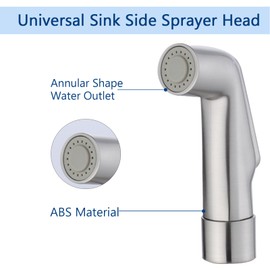 Kitchen Sink Sprayer Replacement,Universal Fit Sink Spray Attachment,Sprayer For Kitchen Sink,Kitchen Faucet Sprayer Replacement Compatible With Delta, Moen, Kohler OEM Brand(Brushed Nickel)