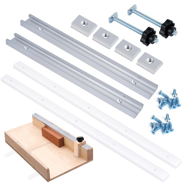 26Pcs Table Saw Crosscut Sled Kit, Table Saw Sled Set