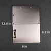 Foldable Stainless Steel Clipboard with Shoulder Strap - Adjustable Size,