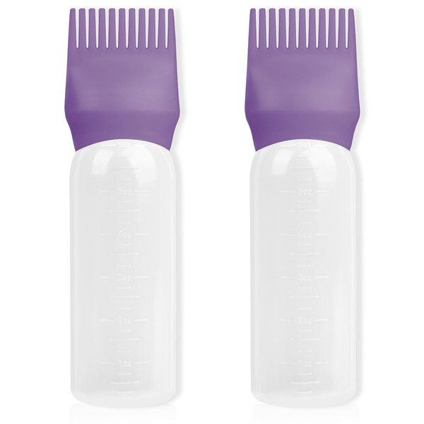 BLAAROOM Root Comb Applicator Bottle 6 Ounce, 2 Pack Hair