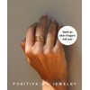 Positiva Jewelry Criss Cross Ring Women - Waterproof Gold Plated
