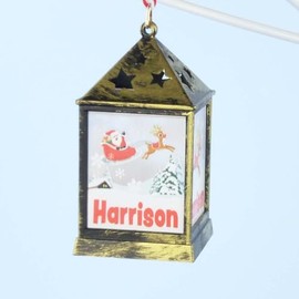 Mulberry Studios Starlight Lantern Christmas Tree Hanger Names H-M Harrison