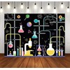 LYCGS 7X5ft Chemical Science Backdrop Chemical Experiments Science Birthday Party