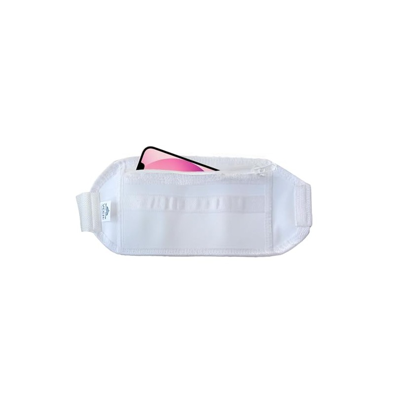 Hajj & Umrah White Waist Bag & Ihram Belt Money