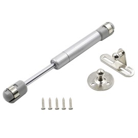 Hxchen 4Pcs 6-Inch 30N Hydraulic Cabinet Hinge, Soft Close Lid Support & Buffer Telescopic Door Gas Spring With Glue Head