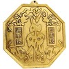 FUNSXBUG Chinese Feng Shui Brass Convex Bagua Mirror (7 Inch)