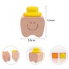 Samcos Baby Teeth Case, Wooden Baby Teeth Holder, Compact Baby