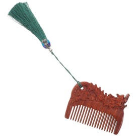 FOMIYES Sandalwood Zodiac Comb Portable Wooden Hair Comb for Gentle Detangling with Zodiac Design Birthday Women Travel Friendly