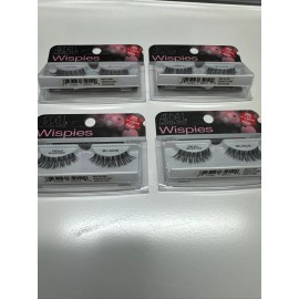 Ardell Lot 4 Of Ardell False Eyelashes Demi Wispies Black #65012 . Brand New