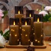 kakoya Flameless LED Candles with Timer 5 Pc Flickering Flameless