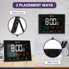 Geevon Digital Atomic Alarm Clocks for Bedrooms, Color VA Display